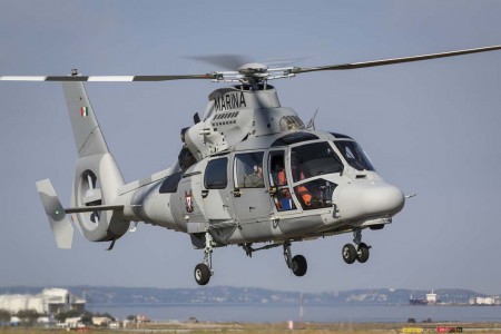 El primero de los nuevos Airbus Helicopters  AS565 MBe Panther de la Marina de Mexico.