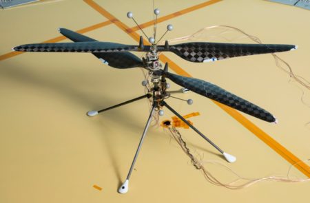La primera aeronave que volará en Marte será este helicóptero.
