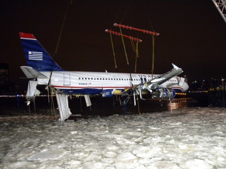 Airbus A320 de US Airways accidentado en el río Hudson de Nueva York