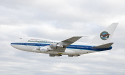 PW1900G primer vuelo Despegue del Boeing 747SP de Pratt & Whitney con el motor PW1900G.