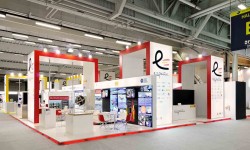 Pabellon español en Le Bourget Imagen del Pabellón de España en la edición de 2015 del salón parisino