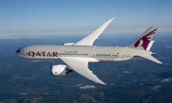 Qatar 787 Ln 58 air to air Qatar Boeing 787-800