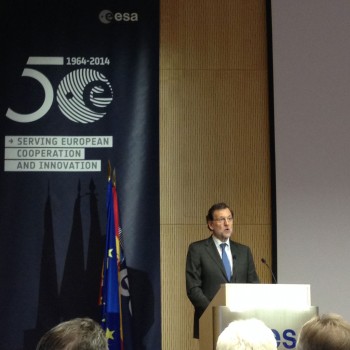 El presidente del Gobierno, Mariano Rajoy, ha adelantado hoy buenas noticias para la industria espacial española