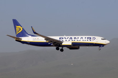 Boeing 737 de Ryanair en Las Palmas