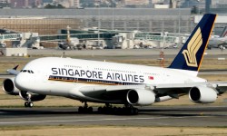 SIA_9VSKT_002 Despegue en Toulouse hacia Singapur del último Airbus A380 de Singapore Airlines (Foto: Gorkano fr)
