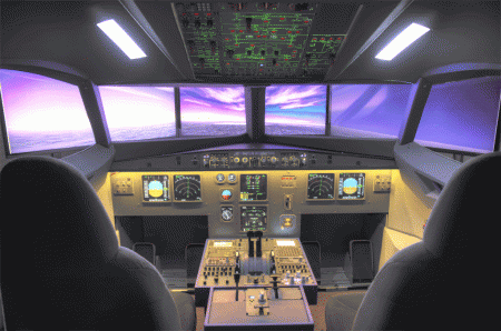 Simulador de Airbus A320 de Simloc.
