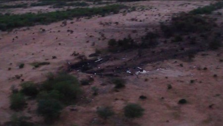 Lugar del impacto del MD-83 de Swiftair en Mali.