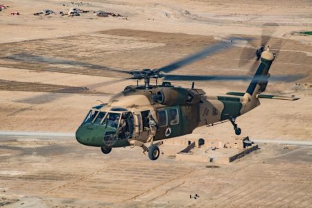 Sikorsky UH-60 de la Fuerza Aérea de Afganistán.