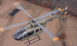 UH72 Lakota El Lakota número 400 durante uno de sus vuelos previos a su entrega.