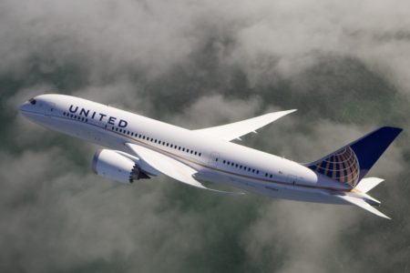United adoptó una decoración distintiva para sus Boeing 787 Dreamliner, que se ha convertido en la base de la nueva imagen.