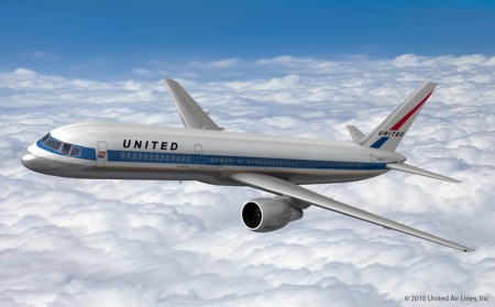Propuesta de avión retro para United