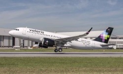 Volaris A320neo El primer A320neo de Aercap/Volaris hizo su primer vuelo el 25 de agosto desde Finkenwerder.