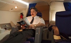 Zona descanso pilotos avion