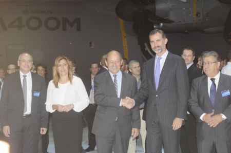 Ceremonia de entrega del primer A400M a Francia