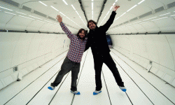 air-zero-G-interior-Jose-Fe José Fernández y José Miguel Ezquerro en el interior del Air Zero G de la ESA.