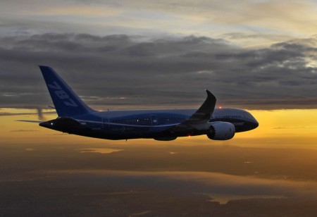 Boeing 787 en vuelo