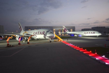 Entrega a Qatar Airways de su primer Airbus A380