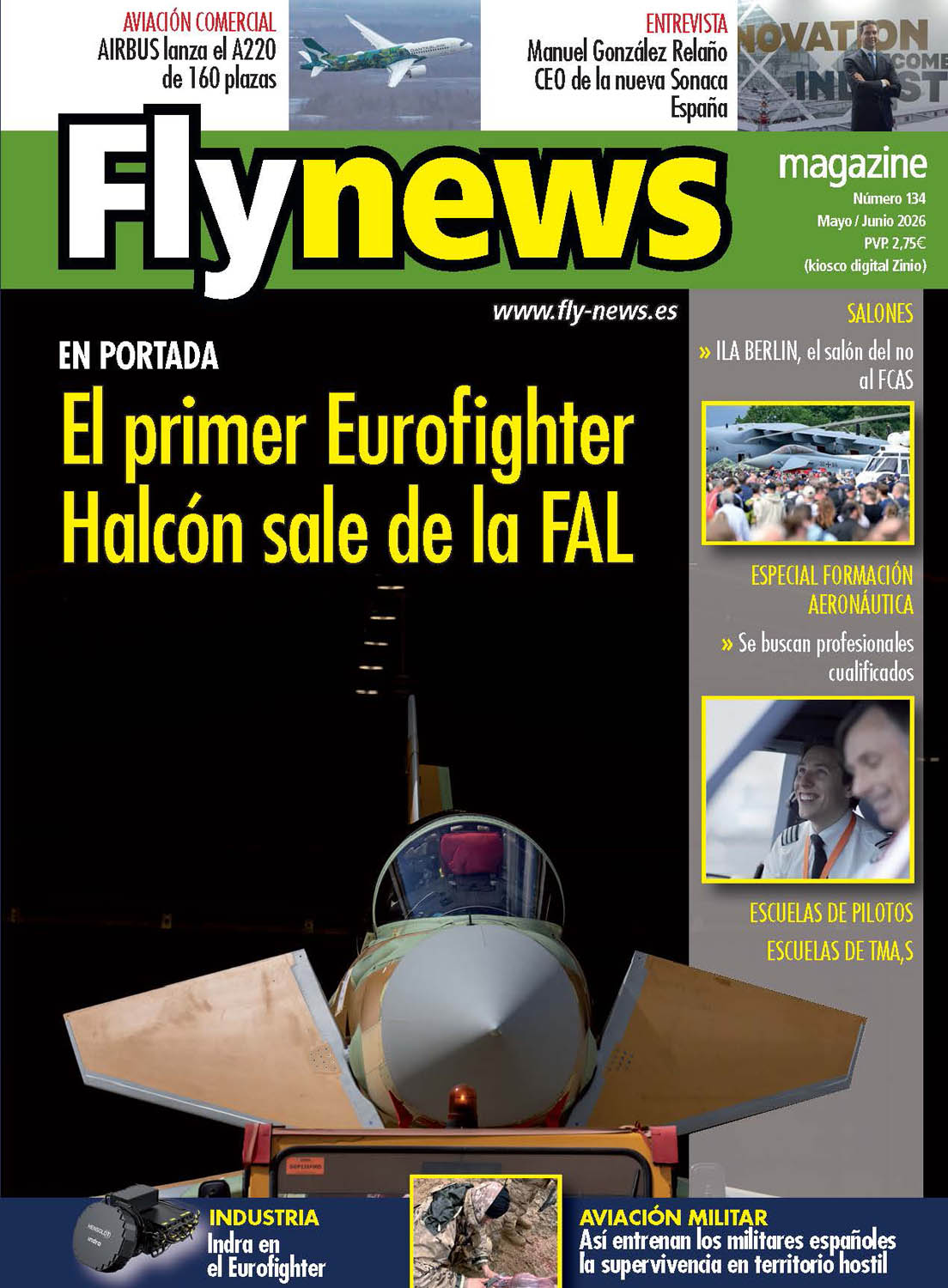 Portada del número 134 de Fly News