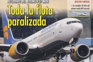 La crisis en Boeing por los accidentes de los B-737 MAX protagoniza la portada de Fñy News.