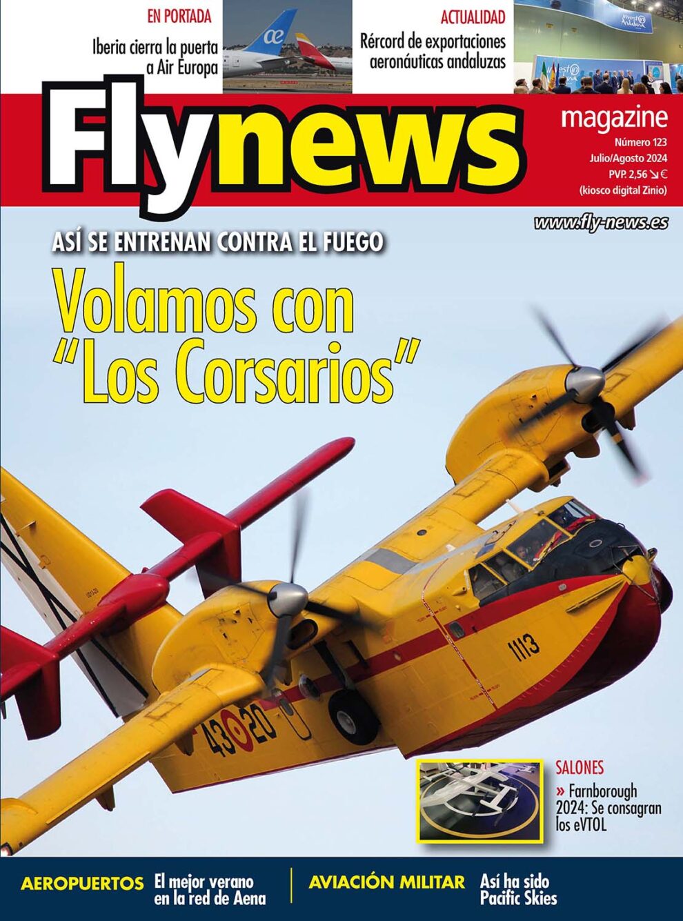 Portada del número 123 de Fly News.