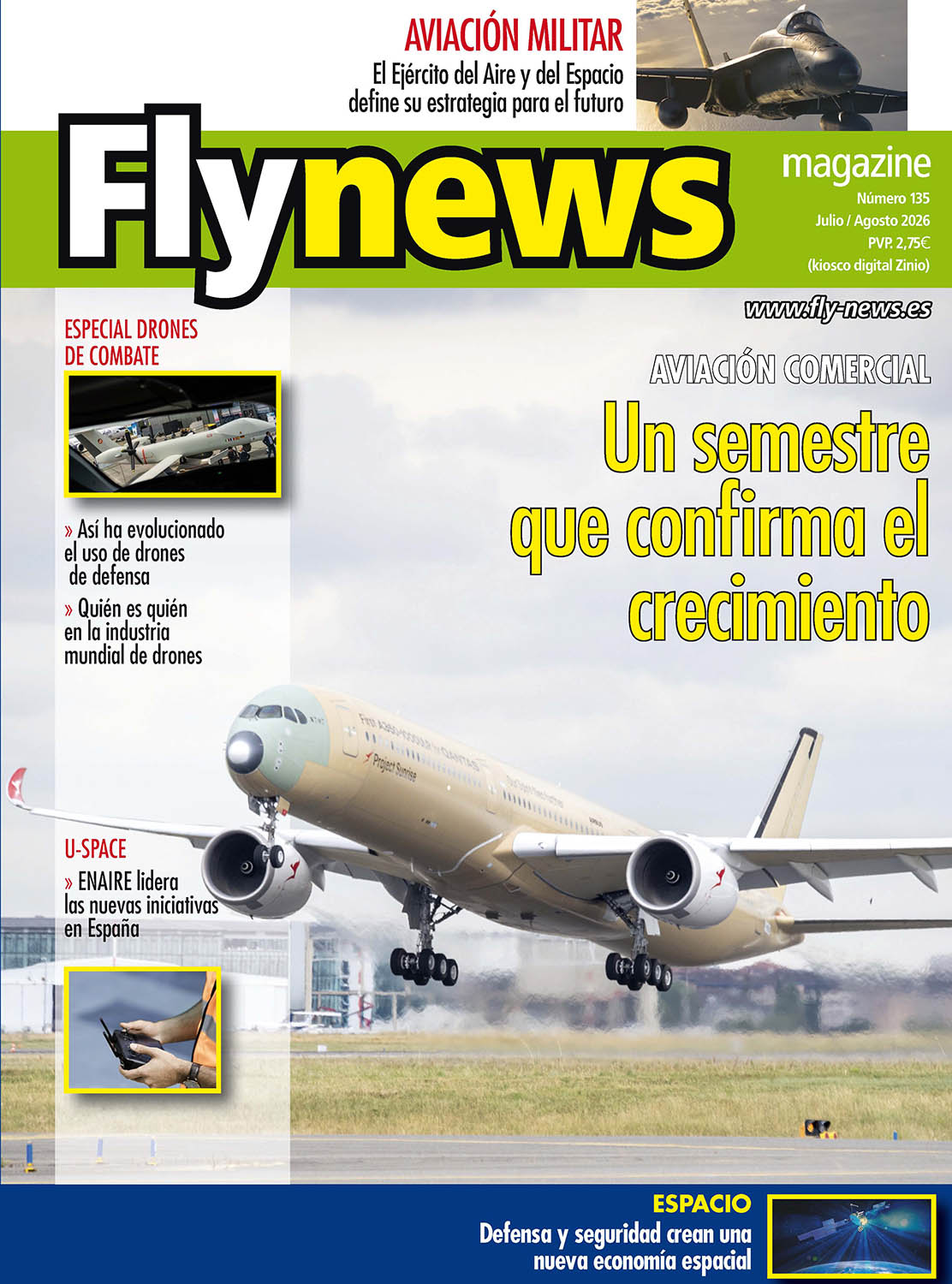 Portada del número 135 de Fly News