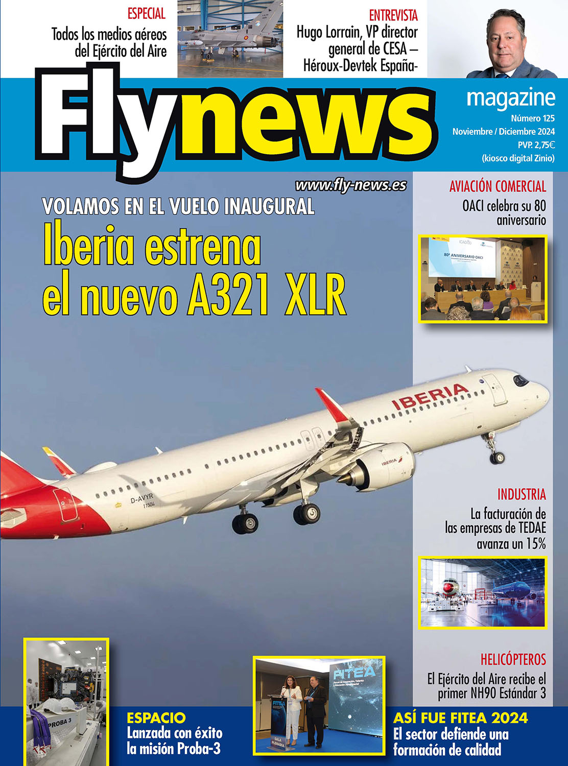 Portada del número 125 de Fly News