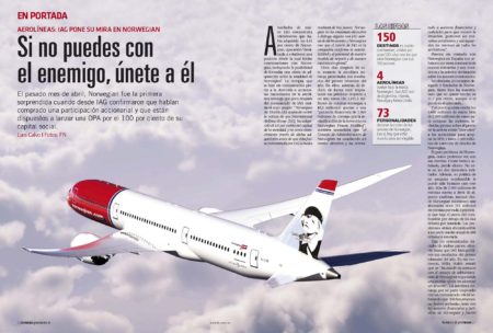 Norwegian acogió con sorpresa la noticia de que IAG se había convertido en accionista minoritario y que quería hacerse con el 100 por ciento del capital.