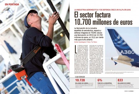TEDAE ha hecho públicas las cifras de negocio de la industria española de la aeronáutica, el espacio y la defensa.