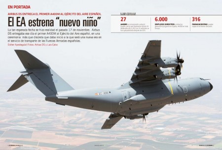 España ha sido el quinto país en recibir el Airbus Defence and Space A400M para su fuerza Aérea.