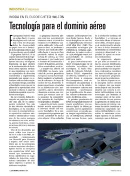 Así es la participación de Indra en el Eurofighter Halcón.