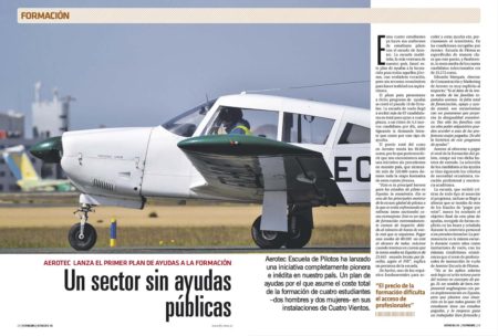 Aerotec lanza el primer plan de ayudas a la formación con becas totales para cuatro estudiantes.