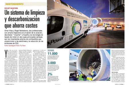 Ecojet lava los motores y los hace más verdes.