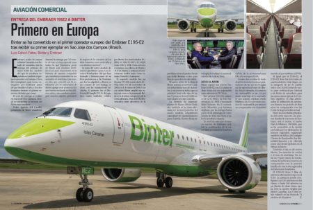 Binter Canarias es la primera aerolínea europea en incorporar el Embraer E195-E2.