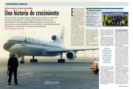 Delta comenzó a volar a España con los L-1011 TriStar hace ahora 25 años.