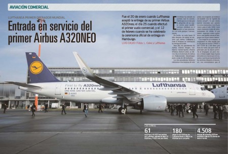 Lufthansa ha sido, de rebote, la primera aerolínea en poner en servicio el Airbus A320neo.