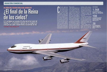 El Boeing 747 duplicó en capacidad de pasaje al mayor avión comercial existente.