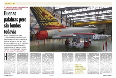 España se ha comprpometido con Airbus a la adquisición de más de 80 aeronaves de ala fija y rotatoria a lo largo de los próximos años.