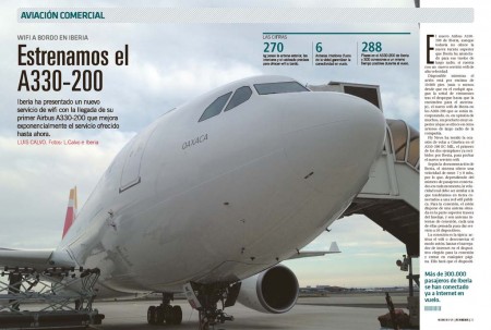 Hemos probado en vuelo el wifi del nuevo Airbus A330-200 de Iberia.