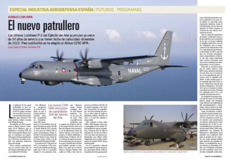 El C295 MPA porta potentes sensores y armamento.