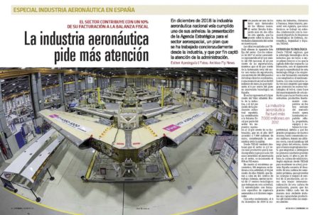 La industria de la aeronáutica civil en España representa cerca del 1 por ciento del PIB español.