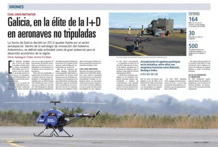 Galica, con la Civil UAVs Iniciative, lanzada en 2015, se ha situado como uno de los principales polos europeos en el desarrollo de aeronaves no tripuladas.