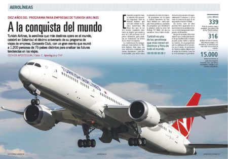 España es uno de los países con más miembros en Corporate Club, el programa de viajes de empresa, de Turkish Airlines