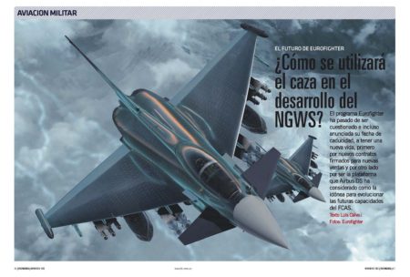 El Eurofighter sumará nuevas capacidades, algunas de las cuales pasarán después al NGWS. 