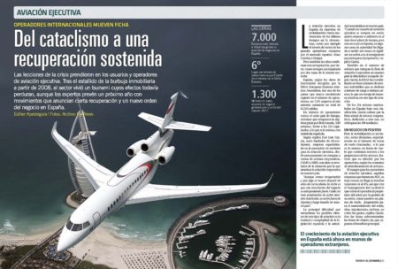 En España hay menos de 150 aviones "corporativos", muchos menos de los que debería haber por el desarrollo empresarial del país.