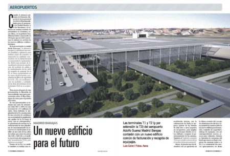 Las T1, T2 y t3 de Barajas contarán con un nuevo edificio único para facturar y recoger el equipaje.