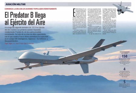 Los Predator B ofrecerán al Ejército del Aire unas capacidades de reconocimiento aéreo que se perdieron con la retirada de los RF-4.