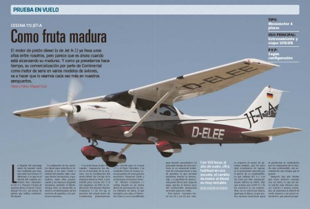 Probamos el Cessna 172 remotorizado con un motor diesel Contiental CD155.