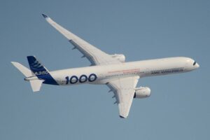 Uno de los A350-1000 de desarrollo ha dado dos pasadas sobre Getafe.