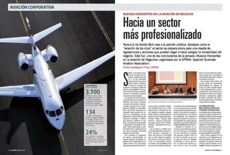 La aviación corporativa en riesgo en España.