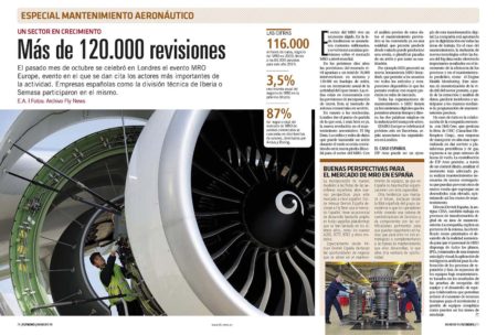 Boeing, desde hace unos años en sus previsones de futuro incluye las necesidades de profesionales del mantenimiento.